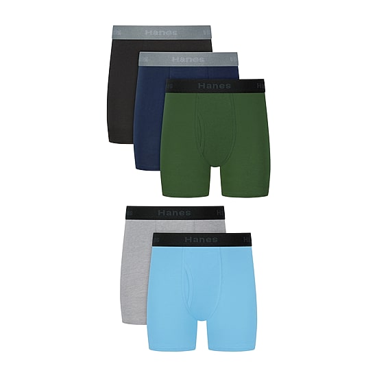Hanes Big Kid Boys 5 Pack Boxer Briefs Bu3bd5