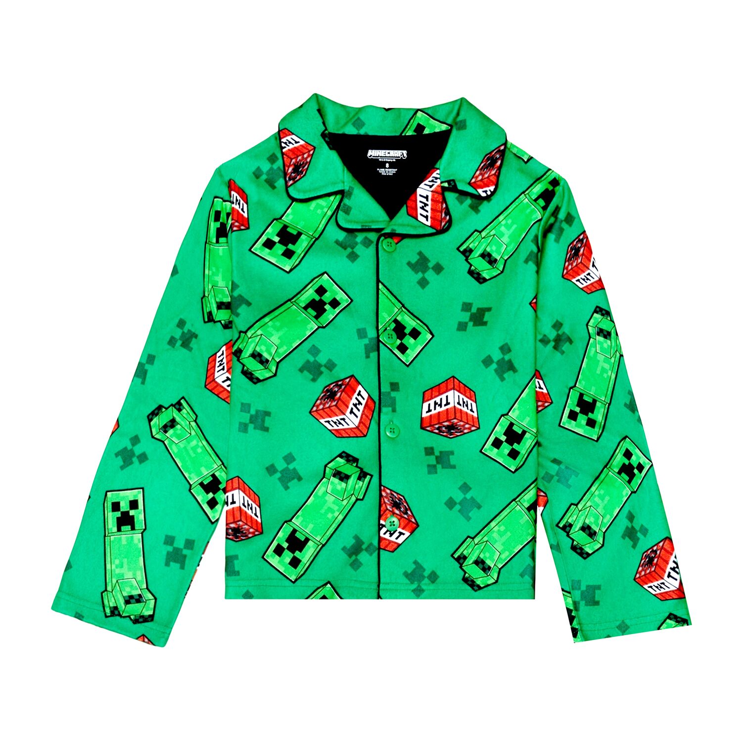 Little & Big Kid Boys Minecraft Long Sleeve 2-pc. Pajama Set
