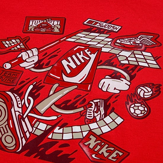 Nike Little Boys Crew Neck Long Sleeve Regular Fit Graphic T-Shirt