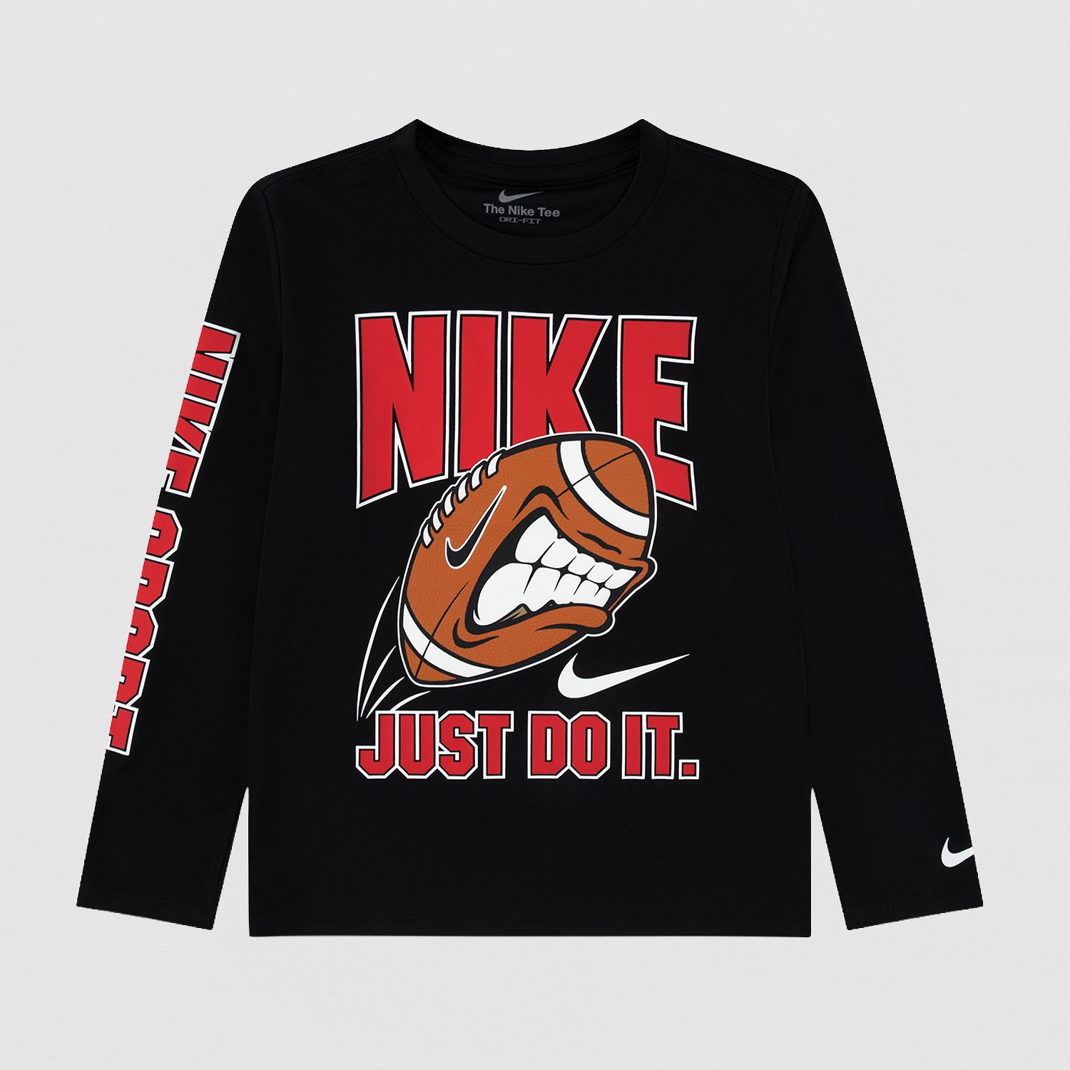 Nike Little Boys Crew Neck Long Sleeve Regular Fit Graphic T-Shirt