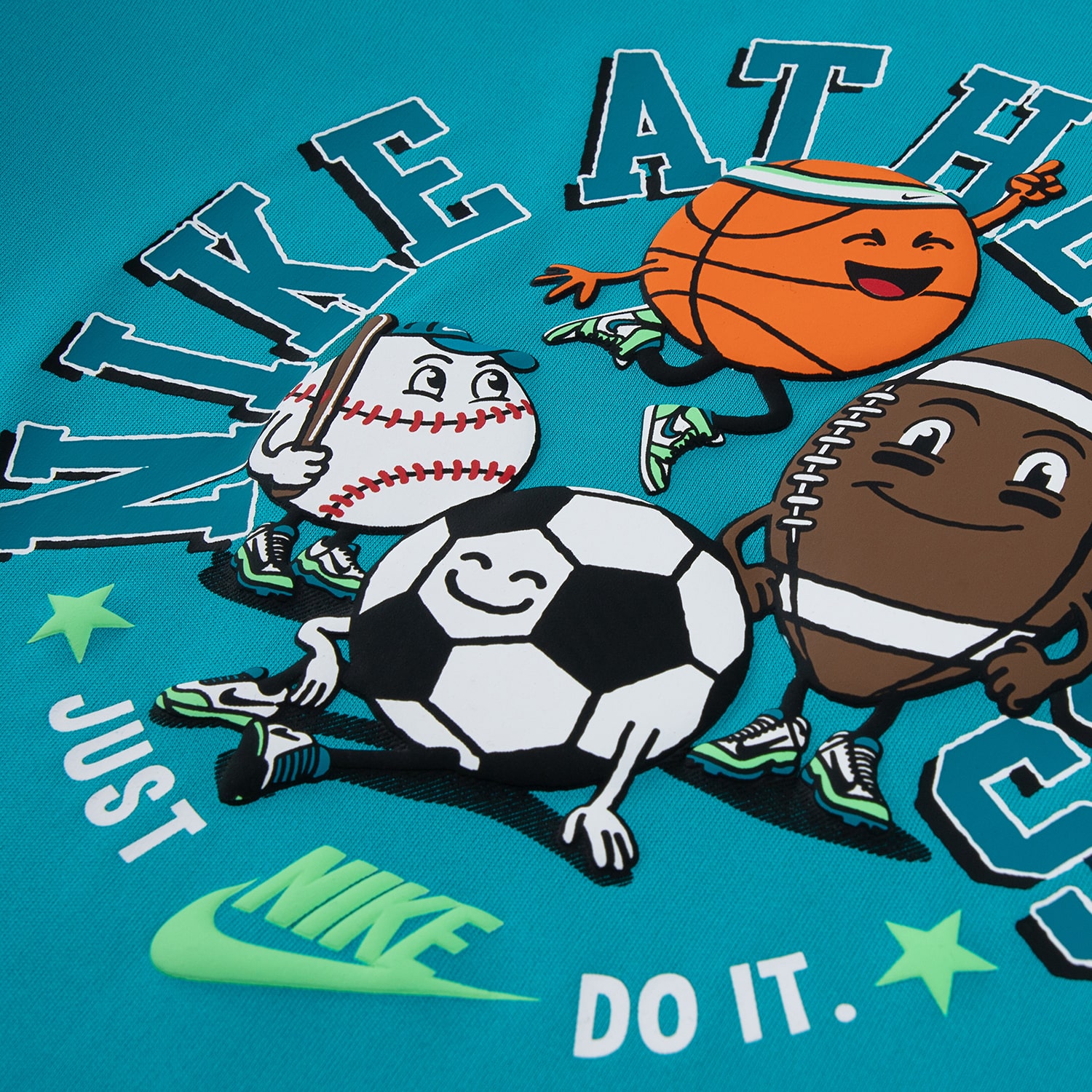 Nike Little Boys Crew Neck Long Sleeve Regular Fit Graphic T-Shirt