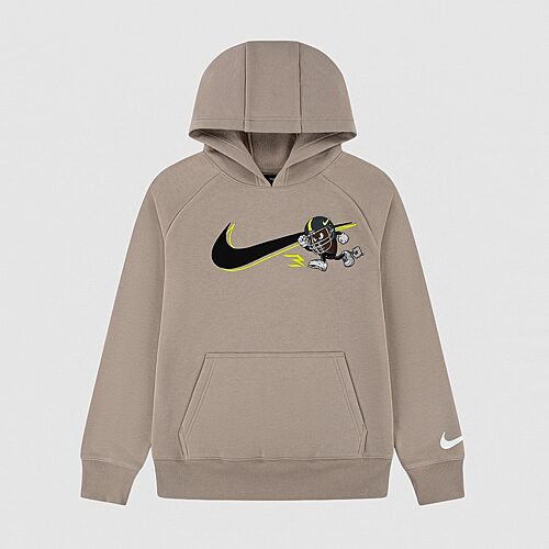 Nike 3BRAND by Russell Wilson Big Kid Boys Long Sleeve Fleece Active Hoodie, Large, Beige