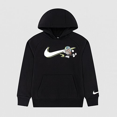 Nike 3BRAND by Russell Wilson Big Kid Boys Long Sleeve Fleece Active Hoodie, X-large, Black