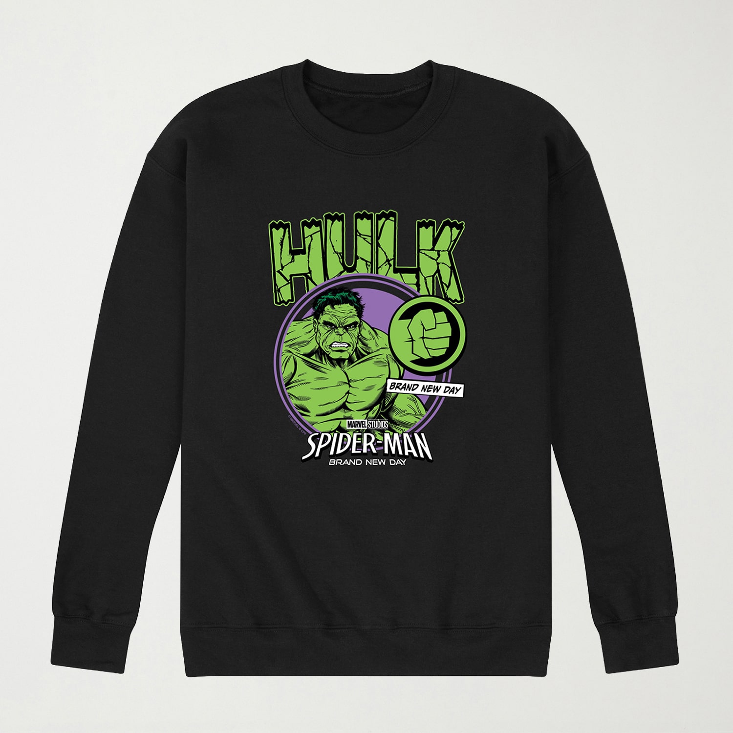 Brand New Day Hulk Mens Crew Neck Long Sleeve Sweatshirt