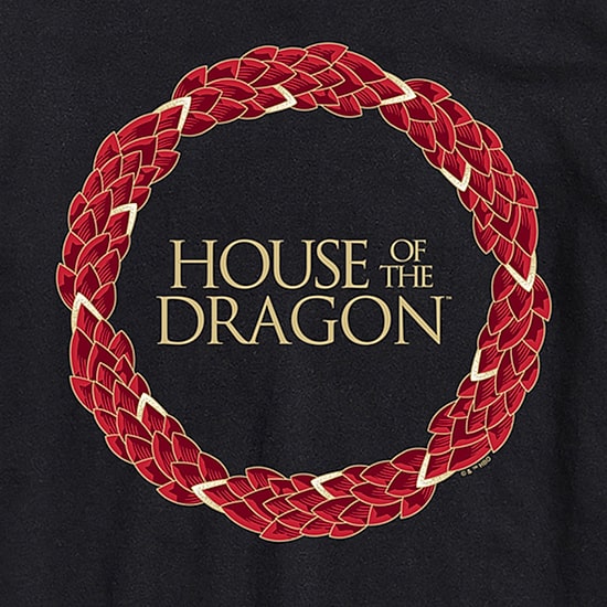 House Of Dragons Scale Logo Mens Crew Neck Short Sleeve Regular Fit Graphic T-Shirt