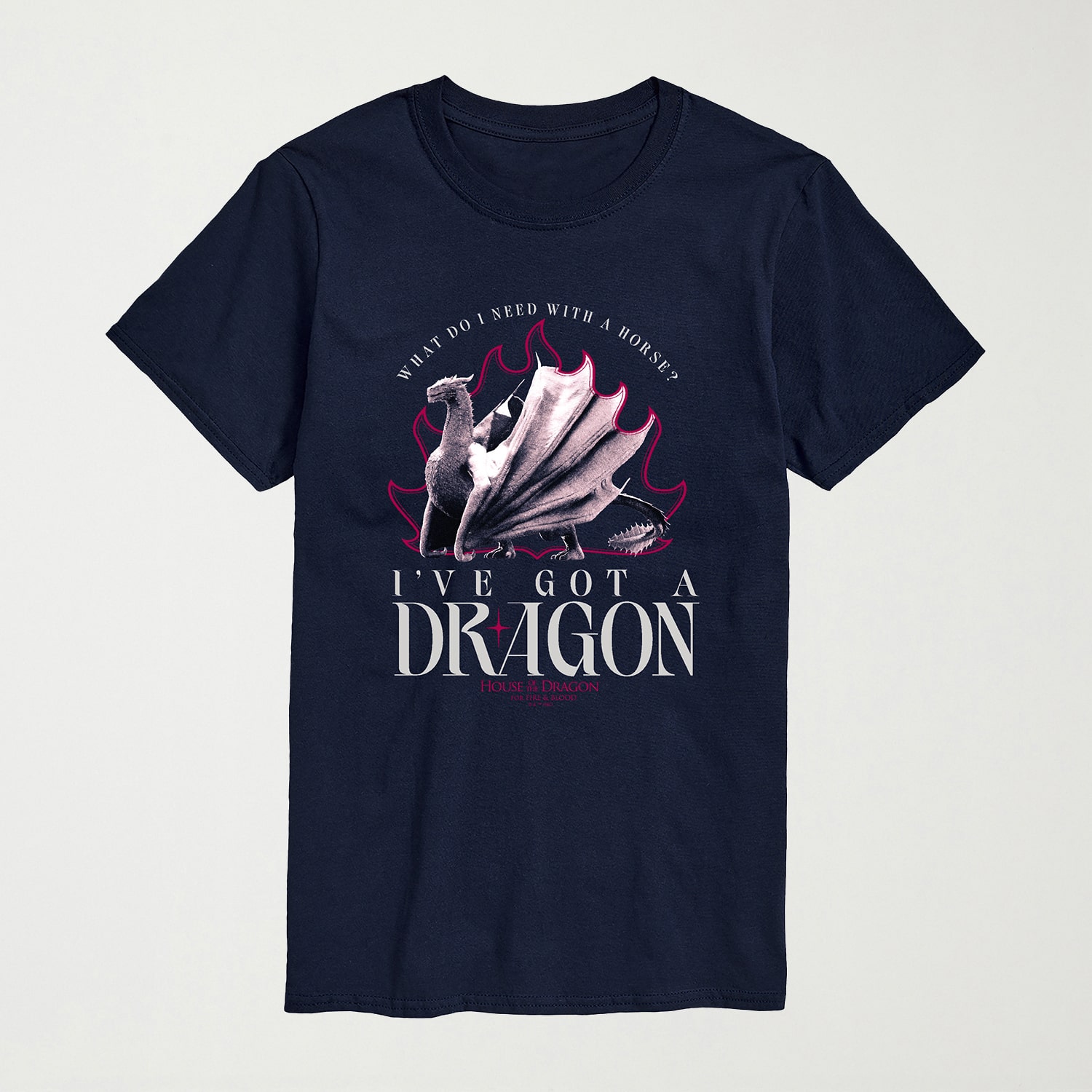 House Of Dragons I Have A Dragon Mens Crew Neck Short Sleeve Regular Fit Graphic T-Shirt