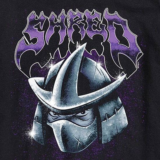 Shredder Chrome Mens Crew Neck Short Sleeve Regular Fit 101 Dalmatians Teenage Mutant Ninja Turtles Graphic T-Shirt