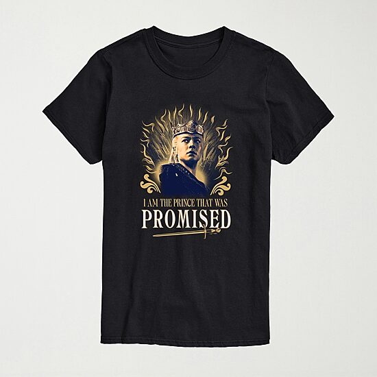House Of Dragons Prince That Was Promised Mens Crew Neck Short Sleeve Regular Fit Graphic T-Shirt