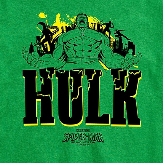 Brand New Day Hulk Mens Crew Neck Short Sleeve Regular Fit Hulk Graphic T-Shirt