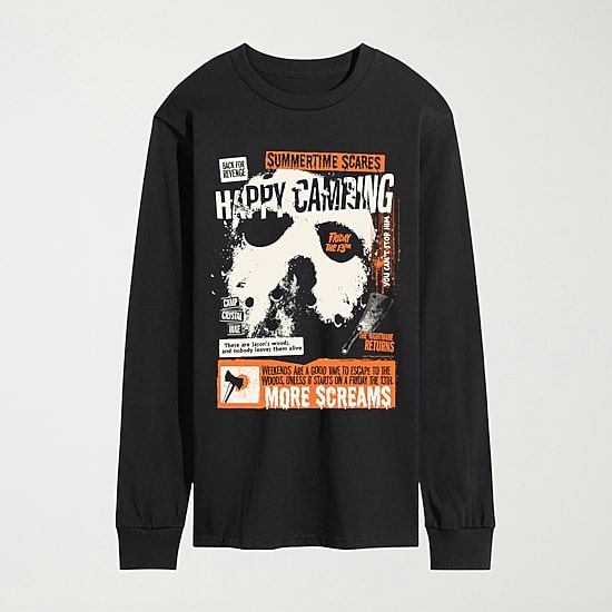 Friday The 13th Films Summertime Scares Jason Mens Crew Neck Short Sleeve Regular Fit Michael Myers Graphic T-Shirt