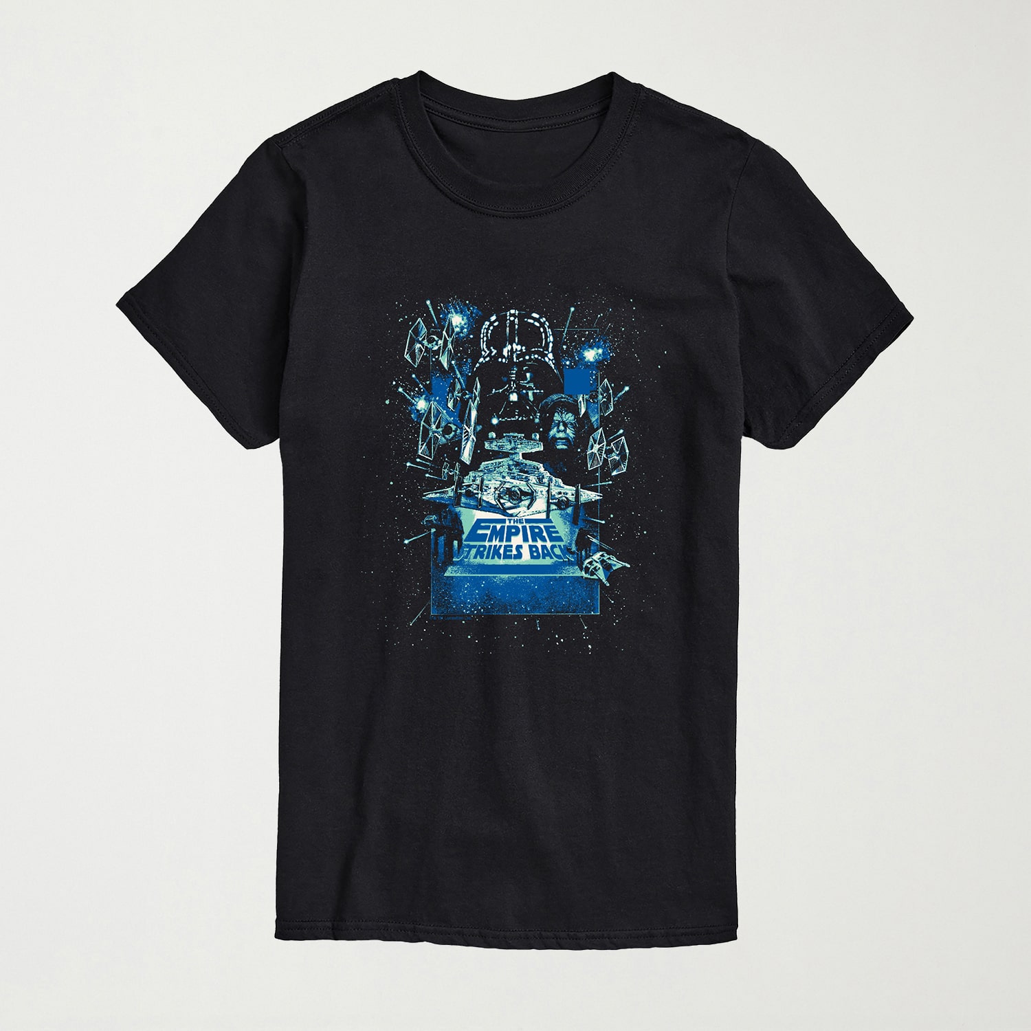 The Empire Strikes Back Mens Crew Neck Short Sleeve Regular Fit Star Wars Graphic T-Shirt