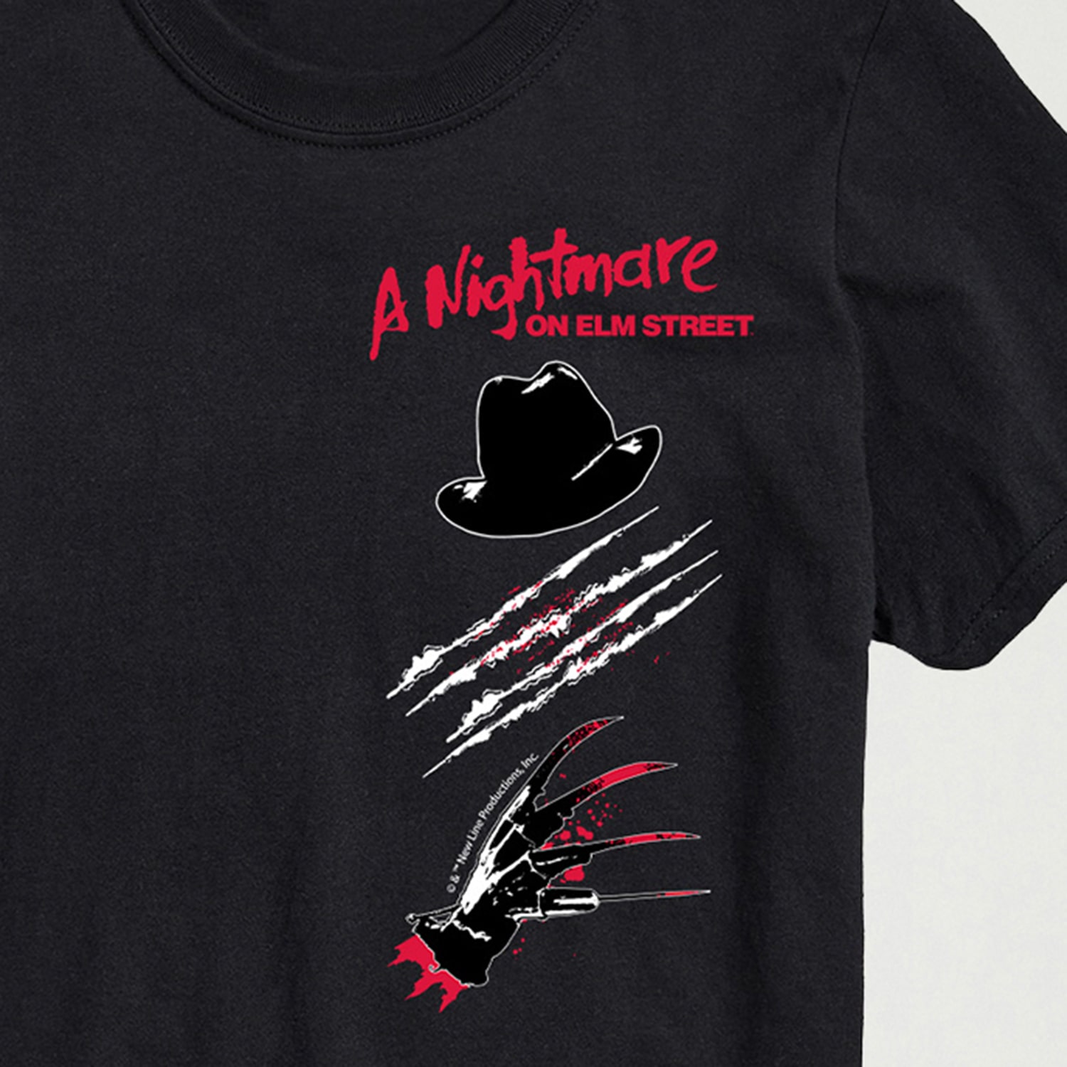 Nightmare On Elm Street Mens Crew Neck Short Sleeve Regular Fit Freddy Graphic T-Shirt