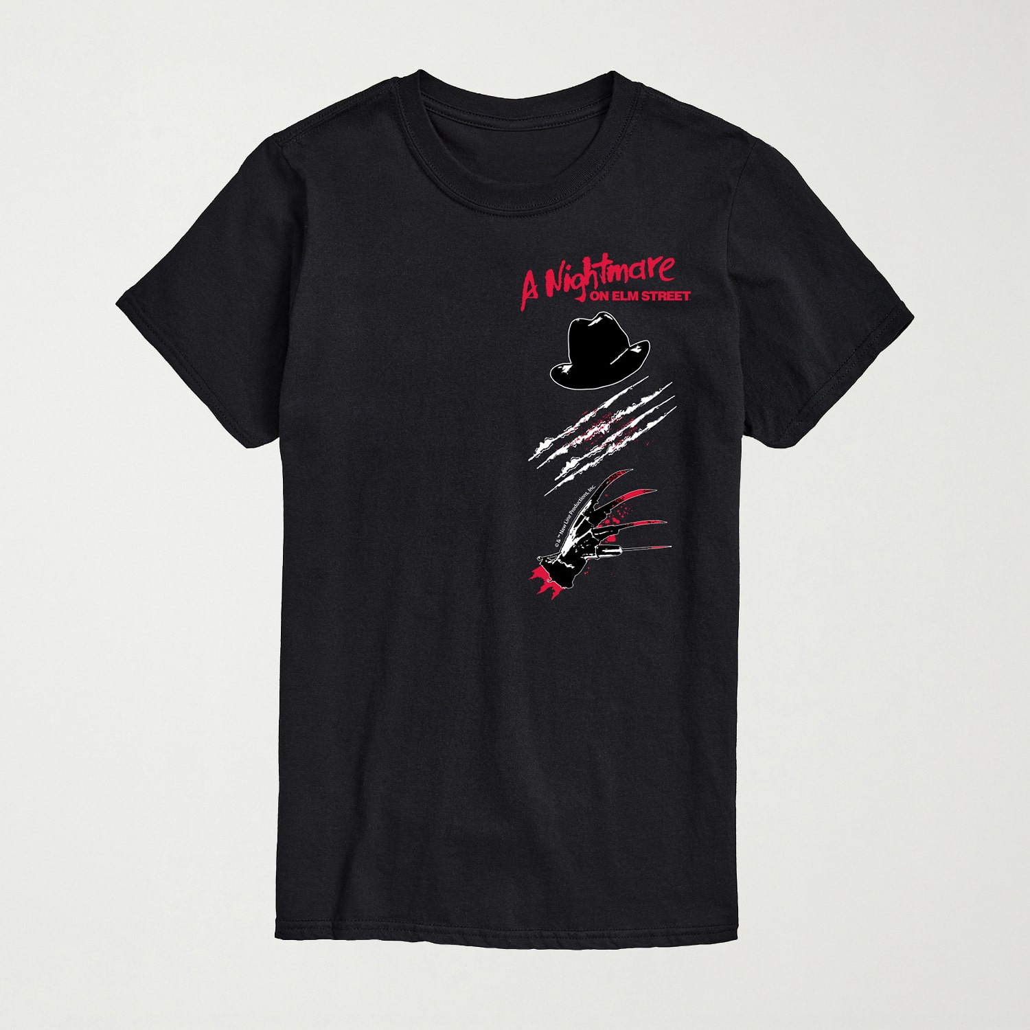 Nightmare On Elm Street Mens Crew Neck Short Sleeve Regular Fit Freddy Graphic T-Shirt