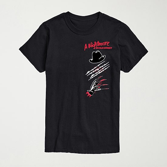 Nightmare On Elm Street Mens Crew Neck Short Sleeve Regular Fit Freddy Graphic T-Shirt