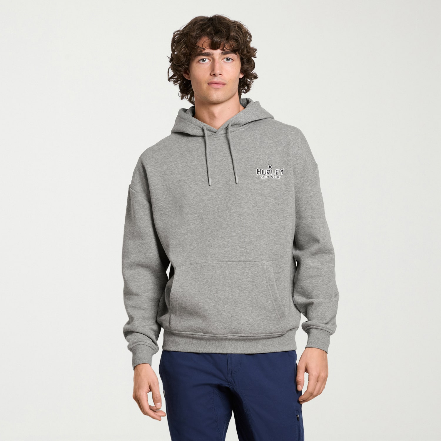 Hurley Mens Long Sleeve Embroidered Hoodie