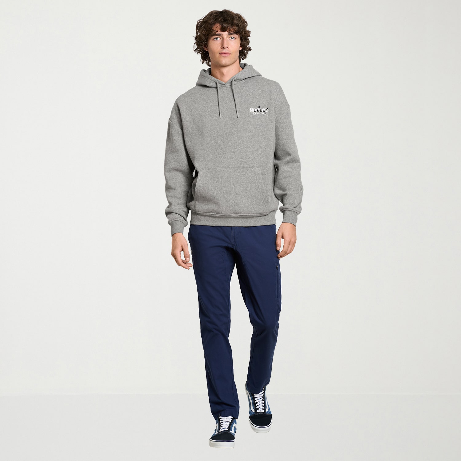 Hurley Mens Long Sleeve Embroidered Hoodie