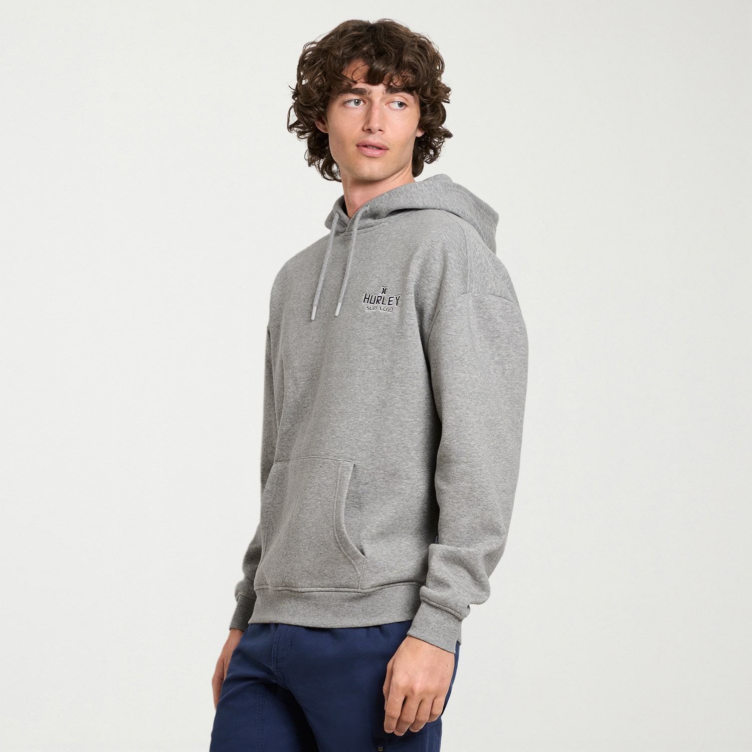 Hurley Mens Long Sleeve Embroidered Hoodie