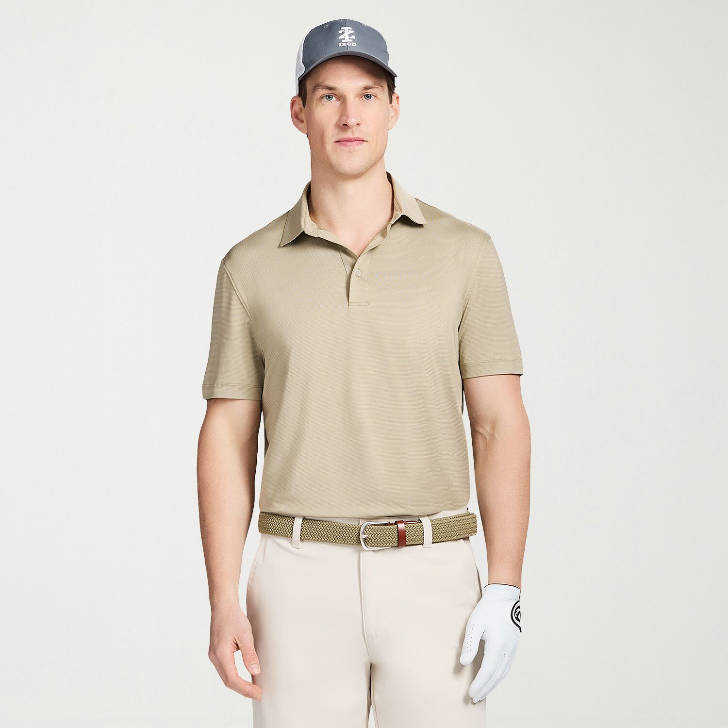 IZOD Performance Mesh Mens Regular Fit Short Sleeve Polo Shirt