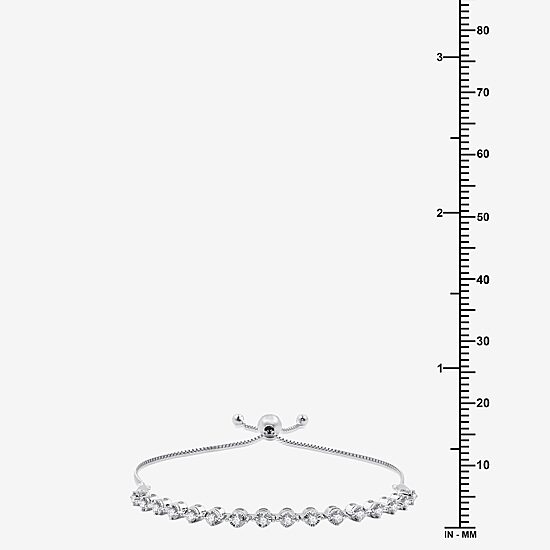 (F / Si1-Si2) Womens 1/2 CT. T.W. Lab Grown White Diamond Bolo Bracelet