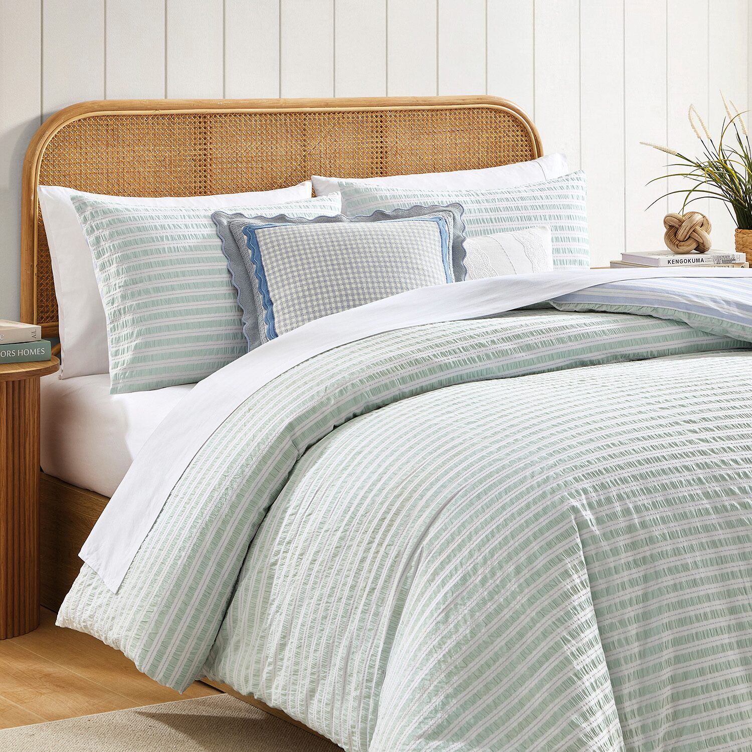 Peri Home Seersucker Stripe 3-pc. Comforter Set