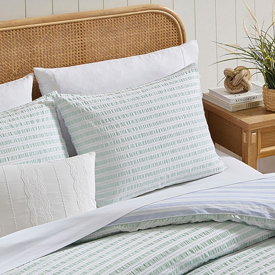 Peri Home Seersucker Stripe 3-pc. Comforter Set