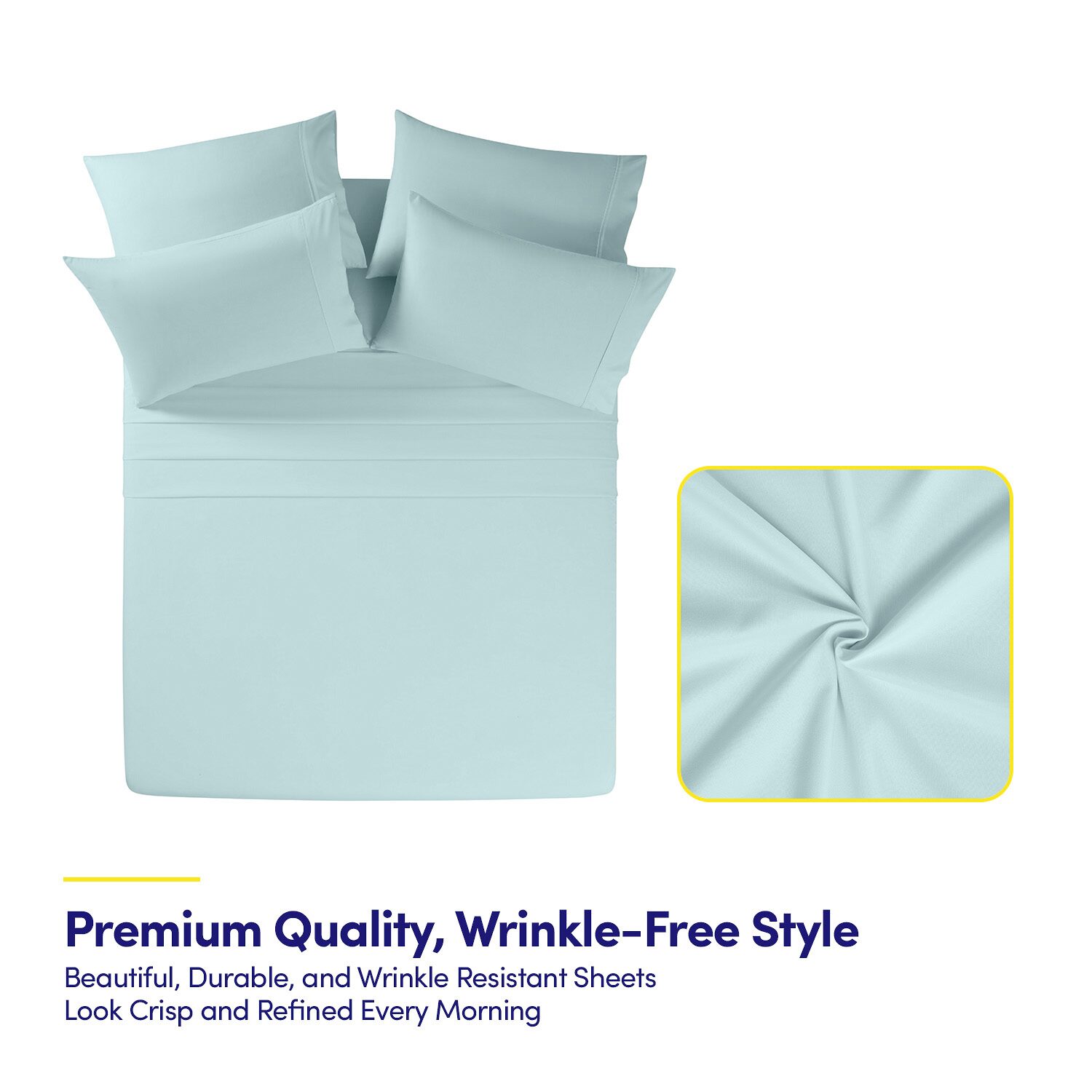 Sweet Home Collection™ Luxury Soft Microfiber Wrinkle Free Deluxe Sheet Set with Bonus Pillowcases