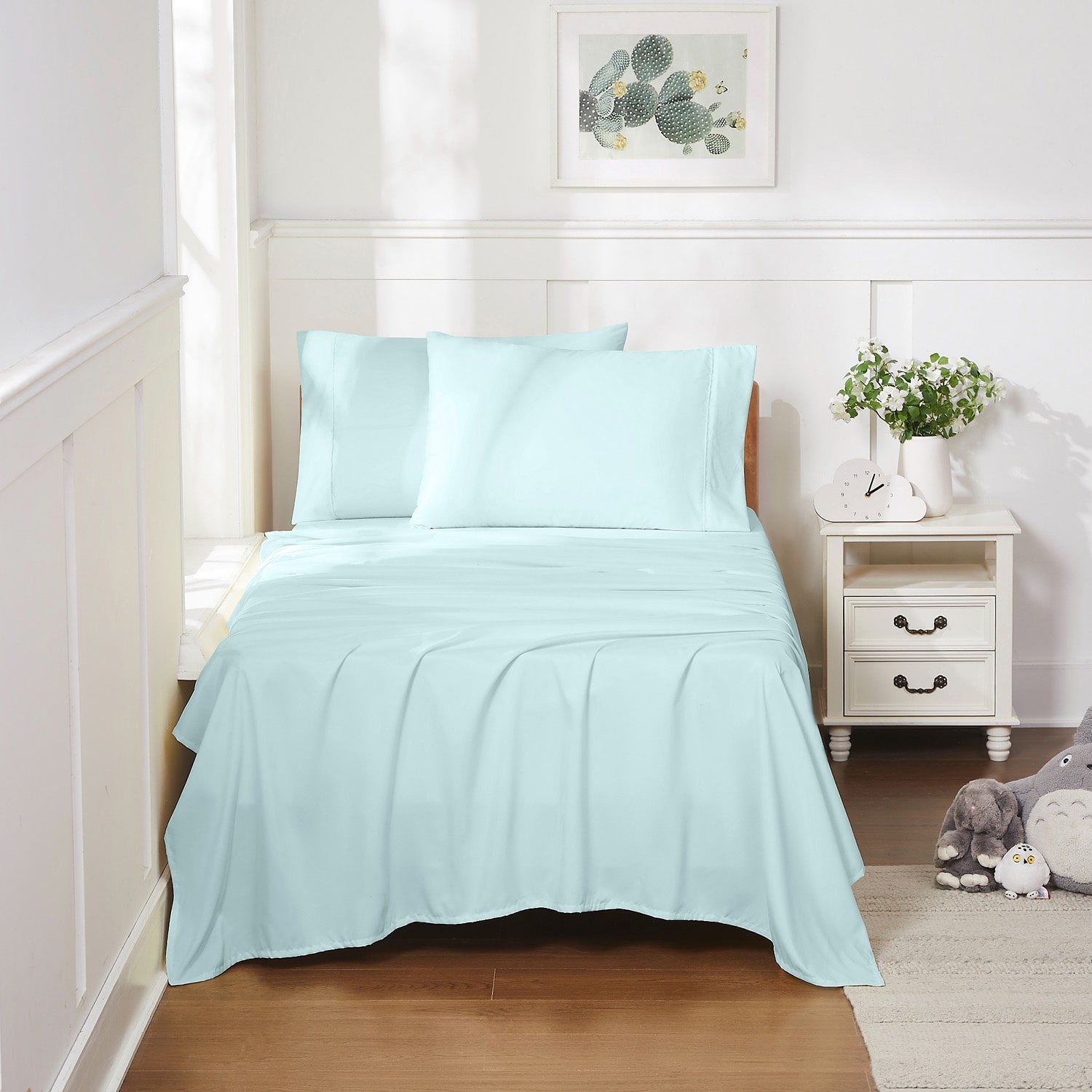 Sweet Home Collection™ Luxury Soft Microfiber Wrinkle Free Deluxe Sheet Set with Bonus Pillowcases
