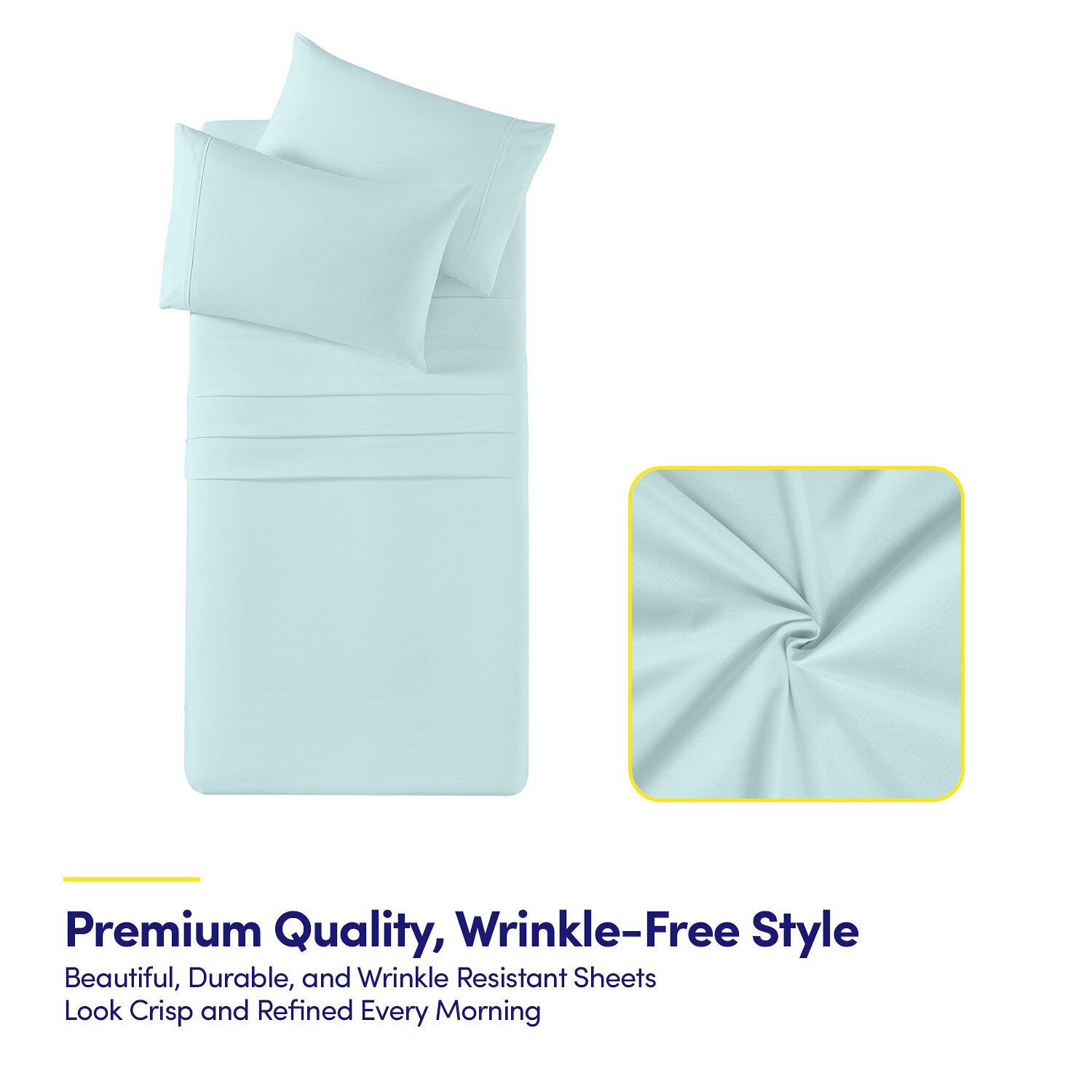 Sweet Home Collection™ Luxury Soft Microfiber Wrinkle Free Deluxe Sheet Set with Bonus Pillowcases