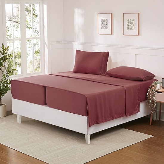 Sweet Home Collection™ Luxury Soft Microfiber Wrinkle Free Deluxe Sheet Set with Bonus Pillowcases