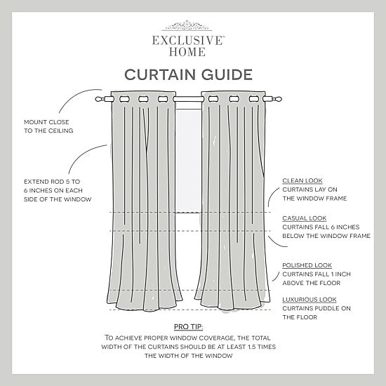 Exclusive Home Curtains Burke Grommet Top Blackout Set of 2 Curtain Panel
