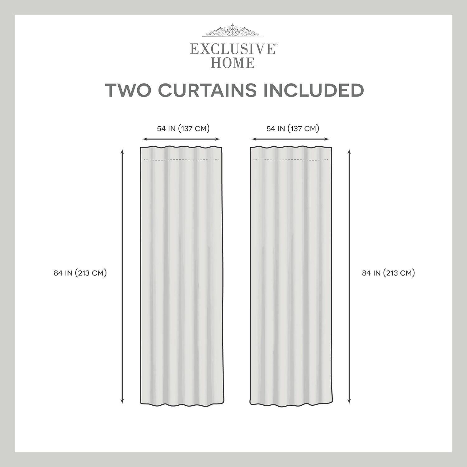 Exclusive Home Curtains Bella Tab Top Sheer Set of 2 Curtain Panel