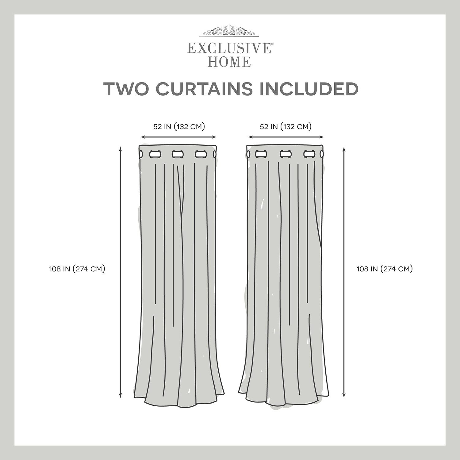 Exclusive Home Curtains Academy Grommet Top Blackout Set of 2 Curtain Panel