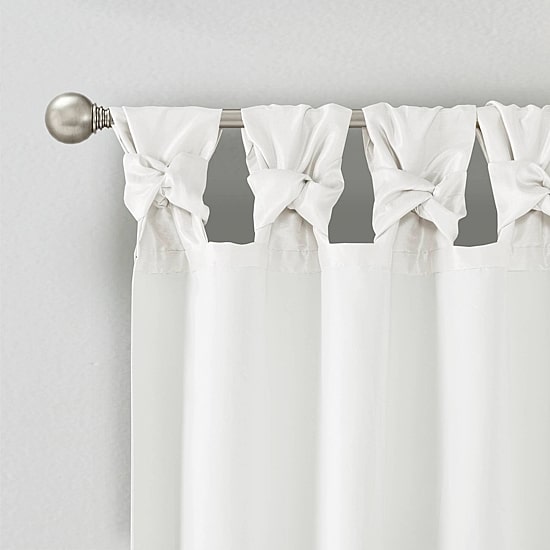 Madison Park Natalie Twisted Tab Tab Top Light-Filtering Single Curtain Panel
