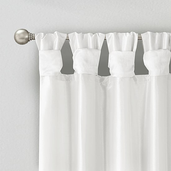 Madison Park Natalie Twisted Tab Tab Top Light-Filtering Single Curtain Panel