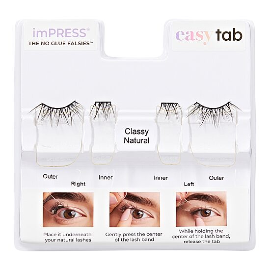 Kiss Lashes Impress Easy Tab Classy Natural