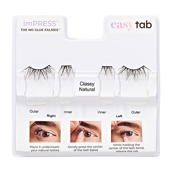 Kiss Lashes Impress Easy Tab Authentic Natural