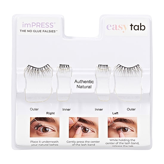 Kiss Lashes Impress Easy Tab Authentic Natural