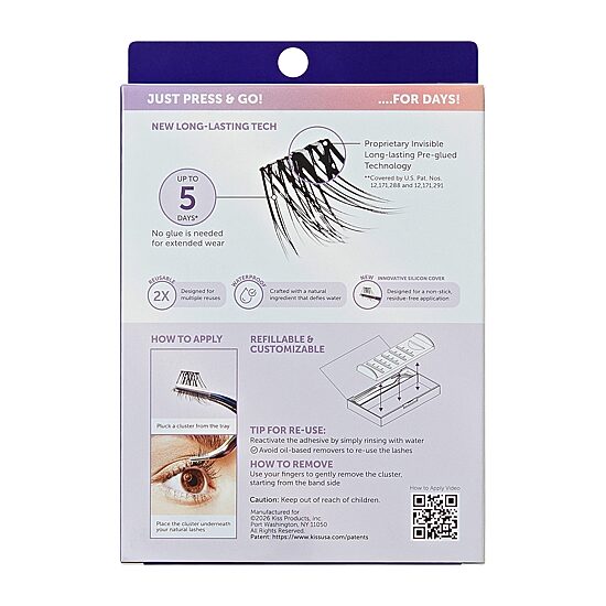 Kiss Lashes Impress Long Lasting Demi Wispy