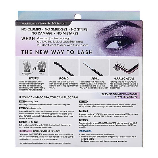 Kiss Lashes Falscara Kit Lengthening Wisps