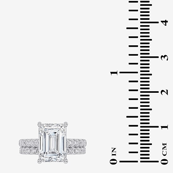 Signature By Modern Bride (G-H / Vs2-Si1) Womens 6 CT. T.W. Lab Grown White Diamond 14K Gold Side Stone Bridal Set