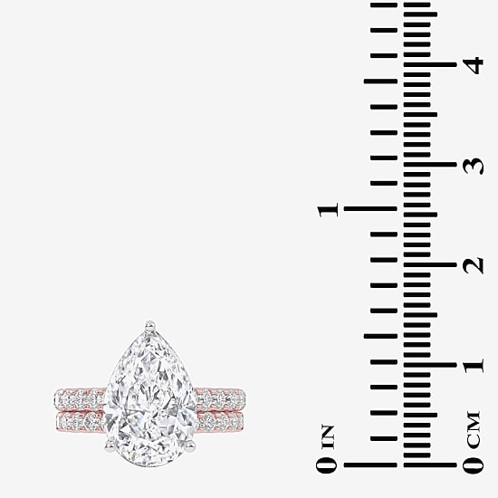 Signature By Modern Bride (G-H / Vs2-Si1) Womens 6 CT. T.W. Lab Grown White Diamond 14K Gold Side Stone Bridal Set