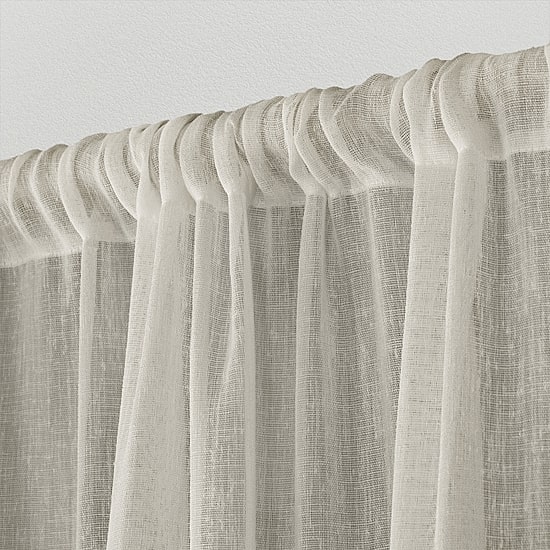 Exclusive Home Curtains Belgian Rod Pocket Sheer Set of 2 Curtain Panel