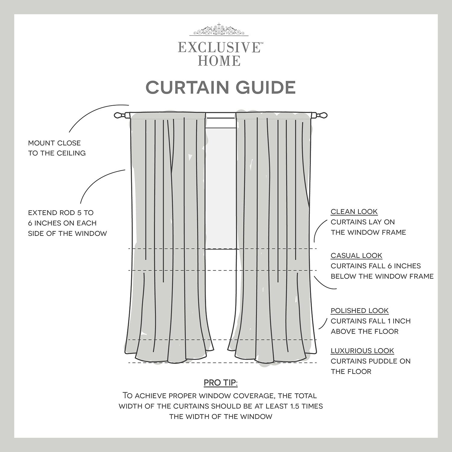 Exclusive Home Curtains Belgian Rod Pocket Sheer Set of 2 Curtain Panel