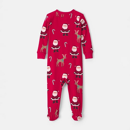 Carter's Family Matching Baby Unisex Rib Crew Neck Long Sleeve One Piece Pajama