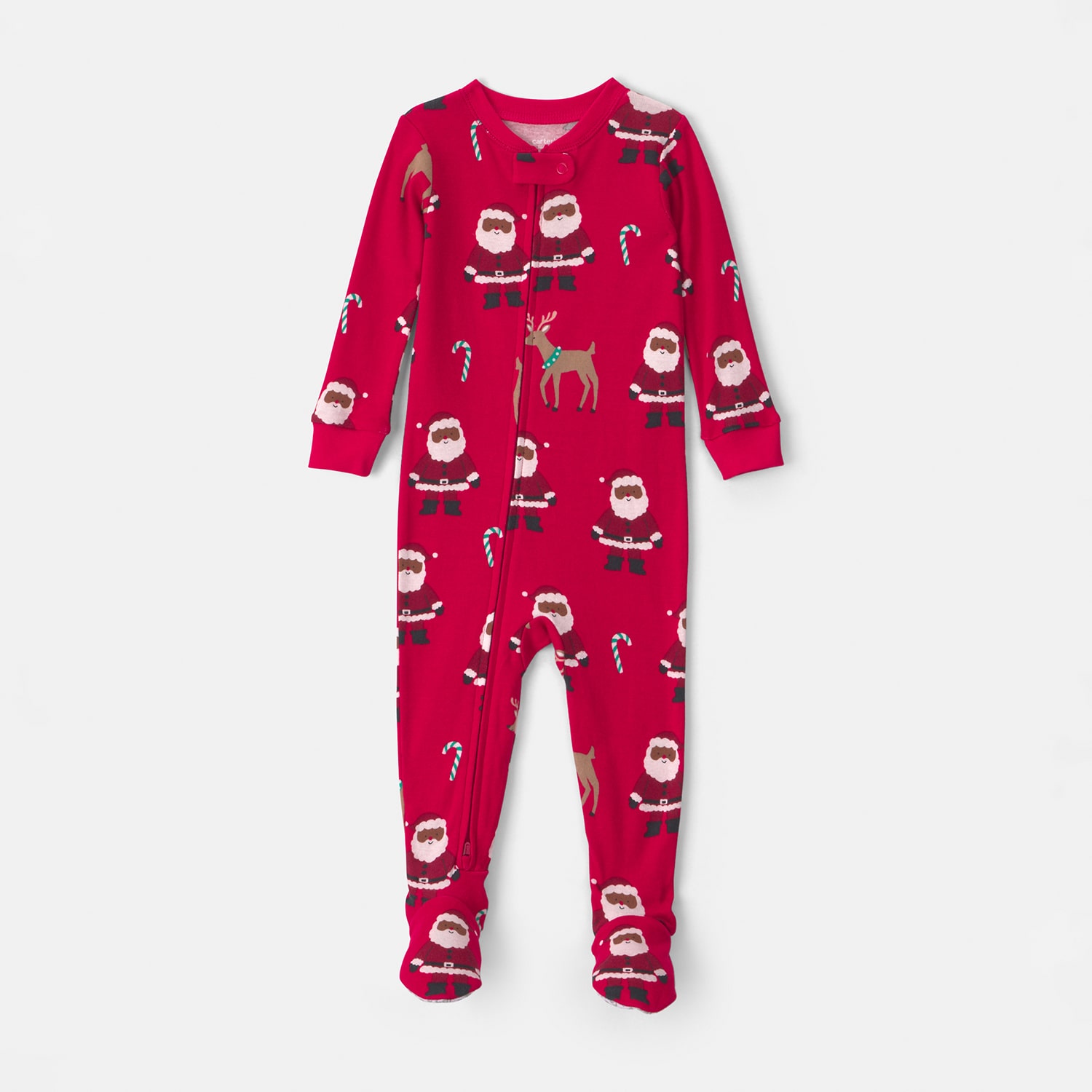 Carter's Family Matching Baby Unisex Rib Crew Neck Long Sleeve One Piece Pajama