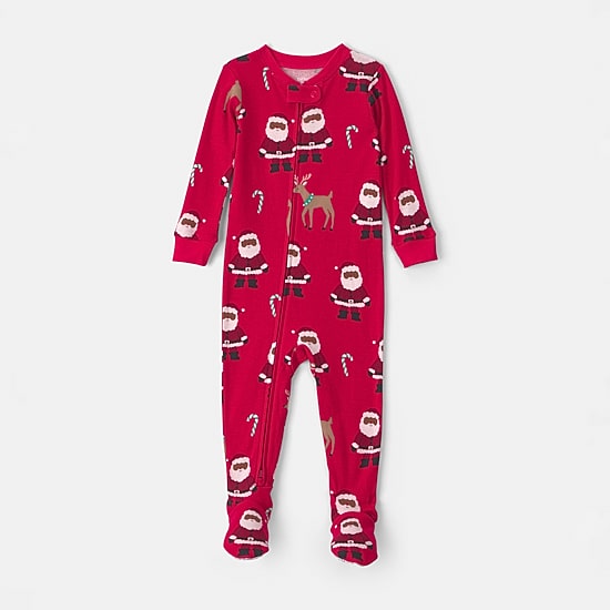 Carter's Family Matching Baby Unisex Rib Crew Neck Long Sleeve One Piece Pajama