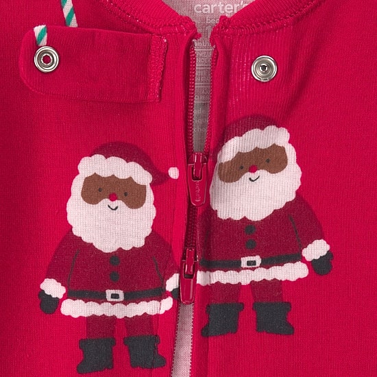 Carter's Family Matching Baby Unisex Rib Crew Neck Long Sleeve One Piece Pajama