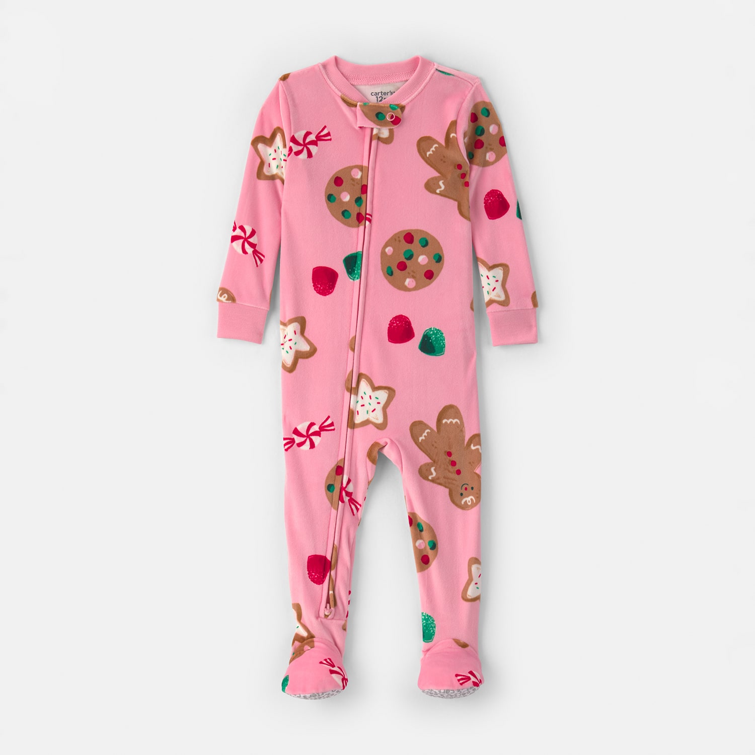 Carter's Family Matching Baby Girls Crew Neck Long Sleeve One Piece Pajama