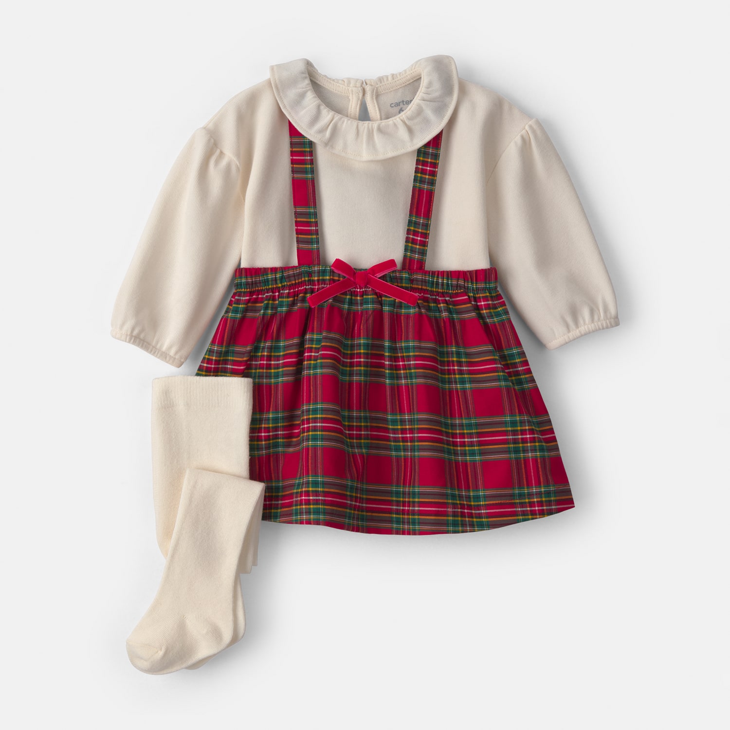 Carter's Baby Girls Plaid 3-pc. Dress Set