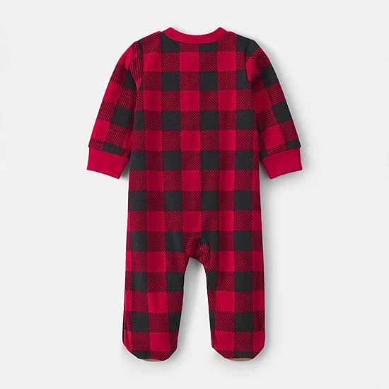 Carter's Microfleece Moose Baby Unisex Checked Sleep and Play